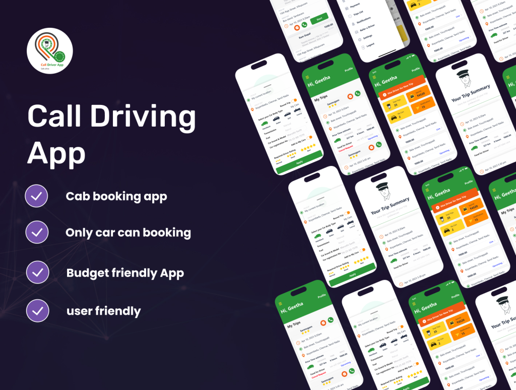 project- website -Call driving app -