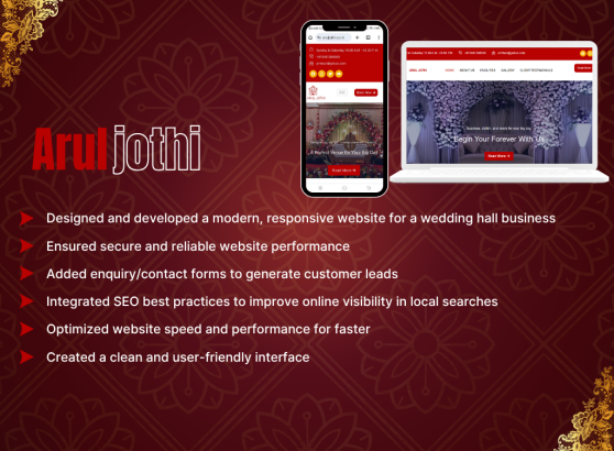Arul Jothi Portfolio