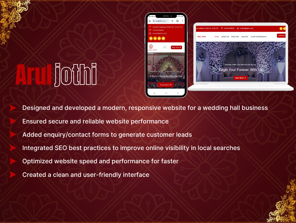 Arul Jothi Portfolio