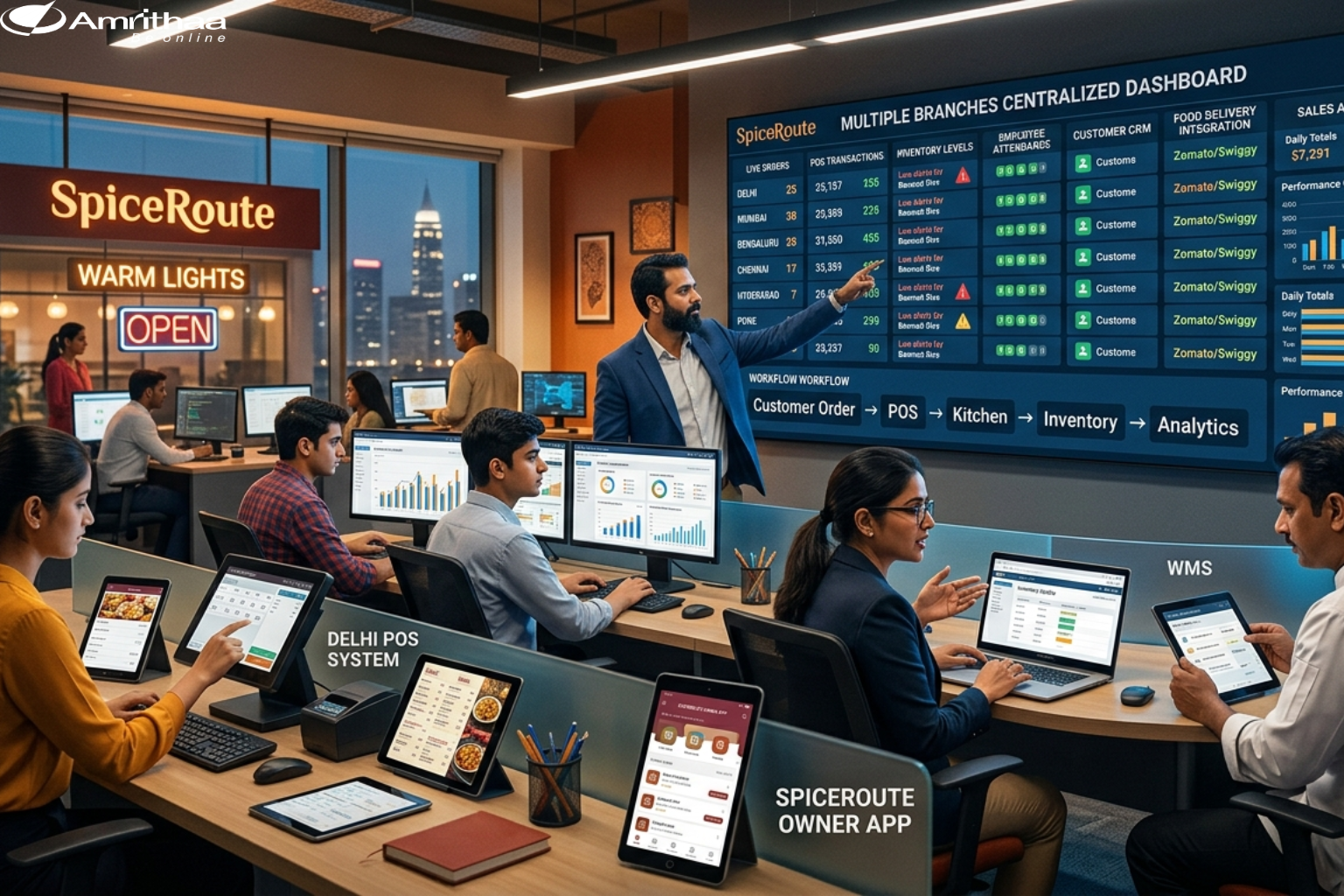 Managing Multiple Restaurant Branches With Centralized Software