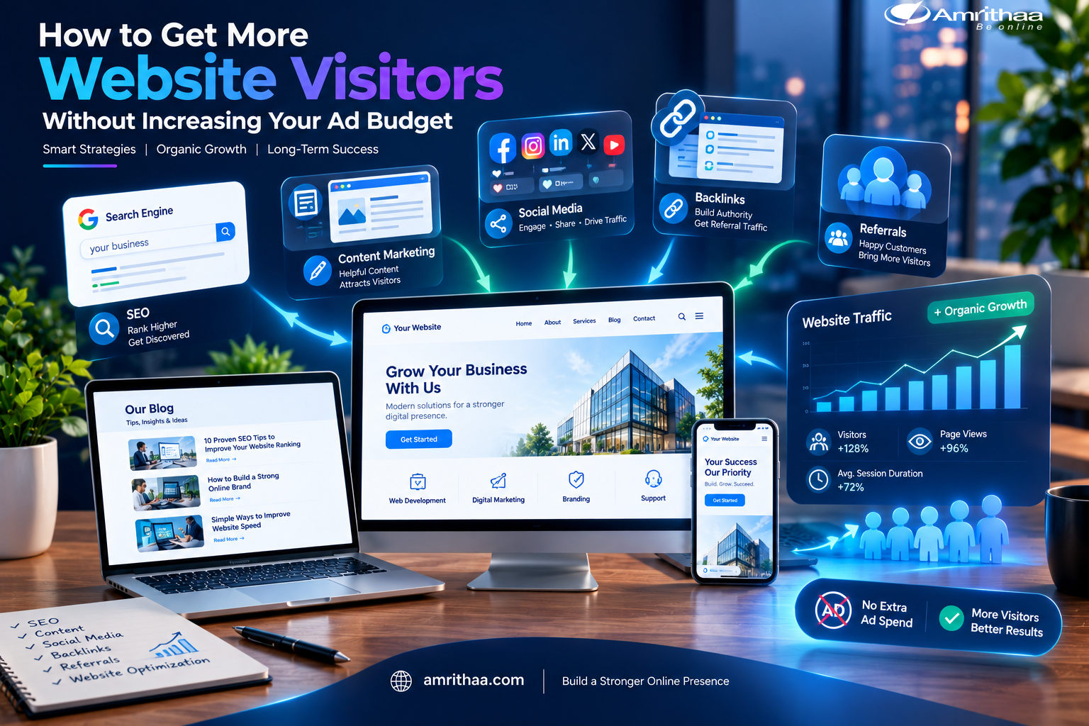 How To Get More Website Visitors Without Increasing Your Ad Budget