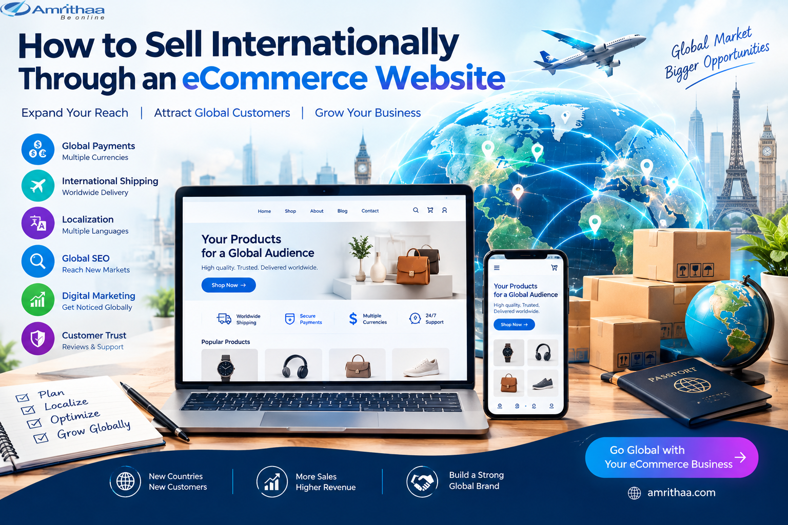 How To Sell Internationally Through An Ecommerce Website